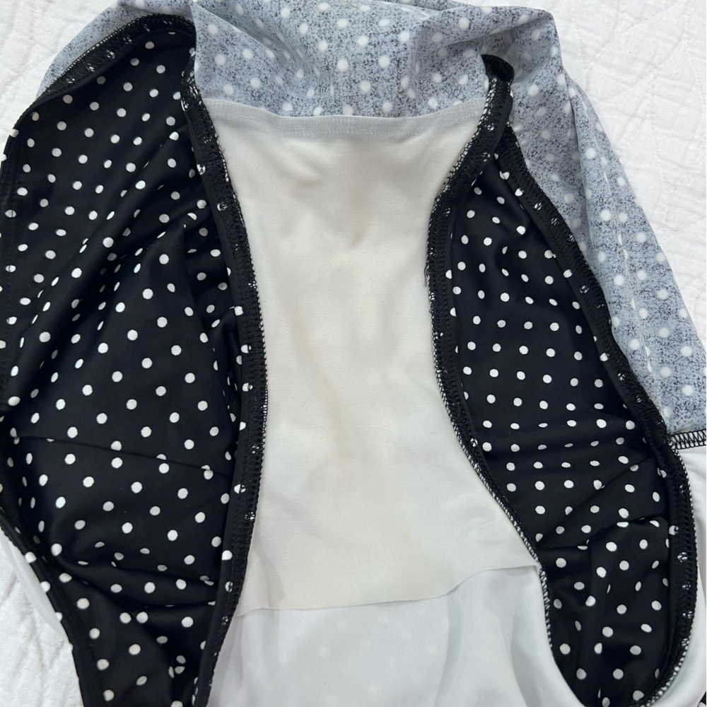 Freya Polka Dot Soft Cup Ruffled Halter One Piece Swimsuit Sz 36DD - Picture 5 of 5
